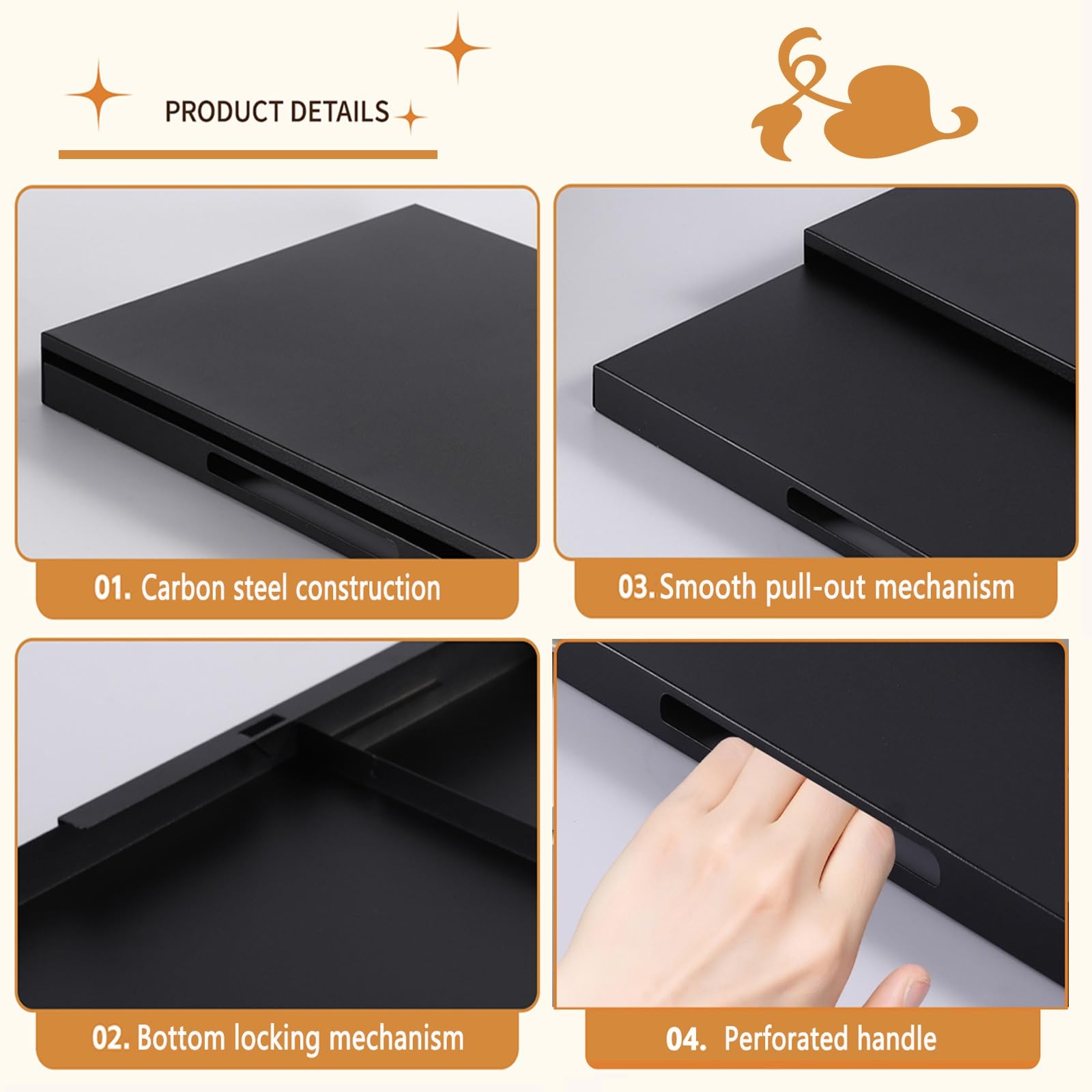 Support de Comptoir pour Micro-Ondes, Acier Organisateur Coulissant et Rétractable pour Micro-Ondes, Station À Café et Rangement D'appareils Électroménagers Étagère Extensible, Blanche