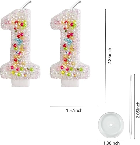 Miniatura 336 de Velas de números con purpurina de oro rosa de 2.8 pulgadas, muchos colores, regalos de cumpleaños de 22 años, velas de cumpleaños, velas de números