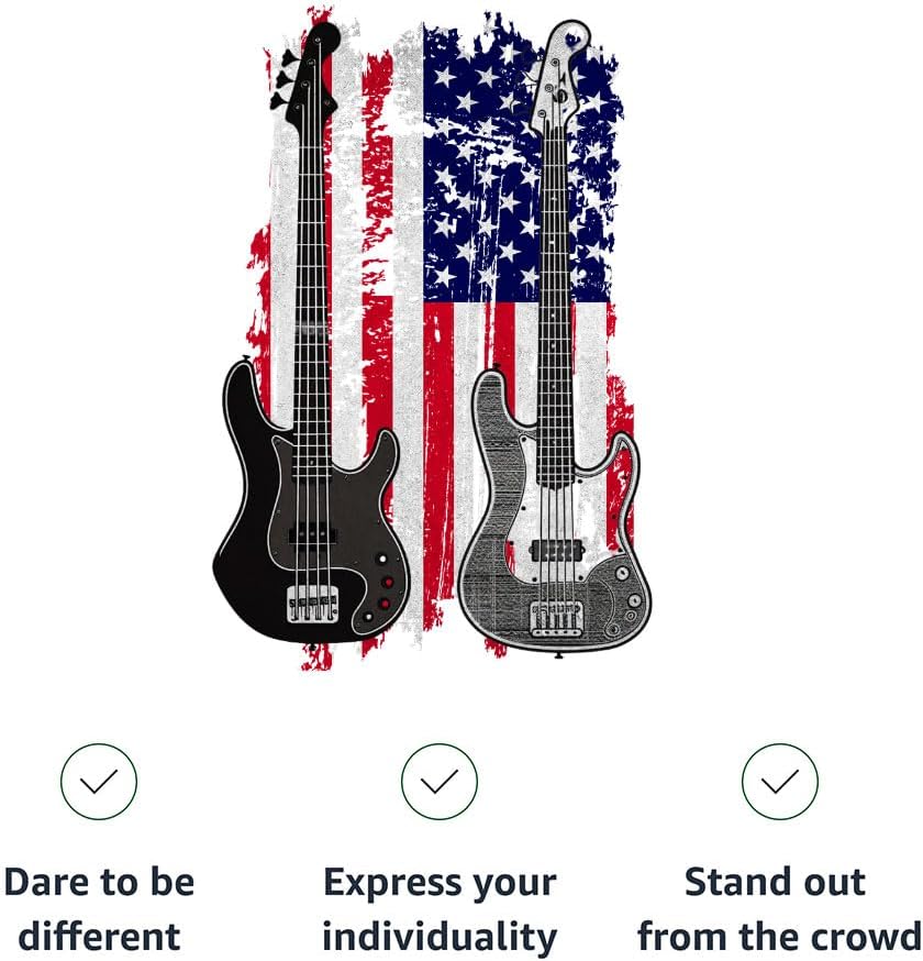 American Flag Guitar Racerback Cropped Tank - Items for Rock Lovers - Gift for Her - Athletic Heather, S