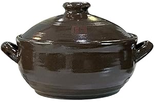 Korean Earthenware Clay Hot Pot for Authentic Cooking Experiences (1100ml)