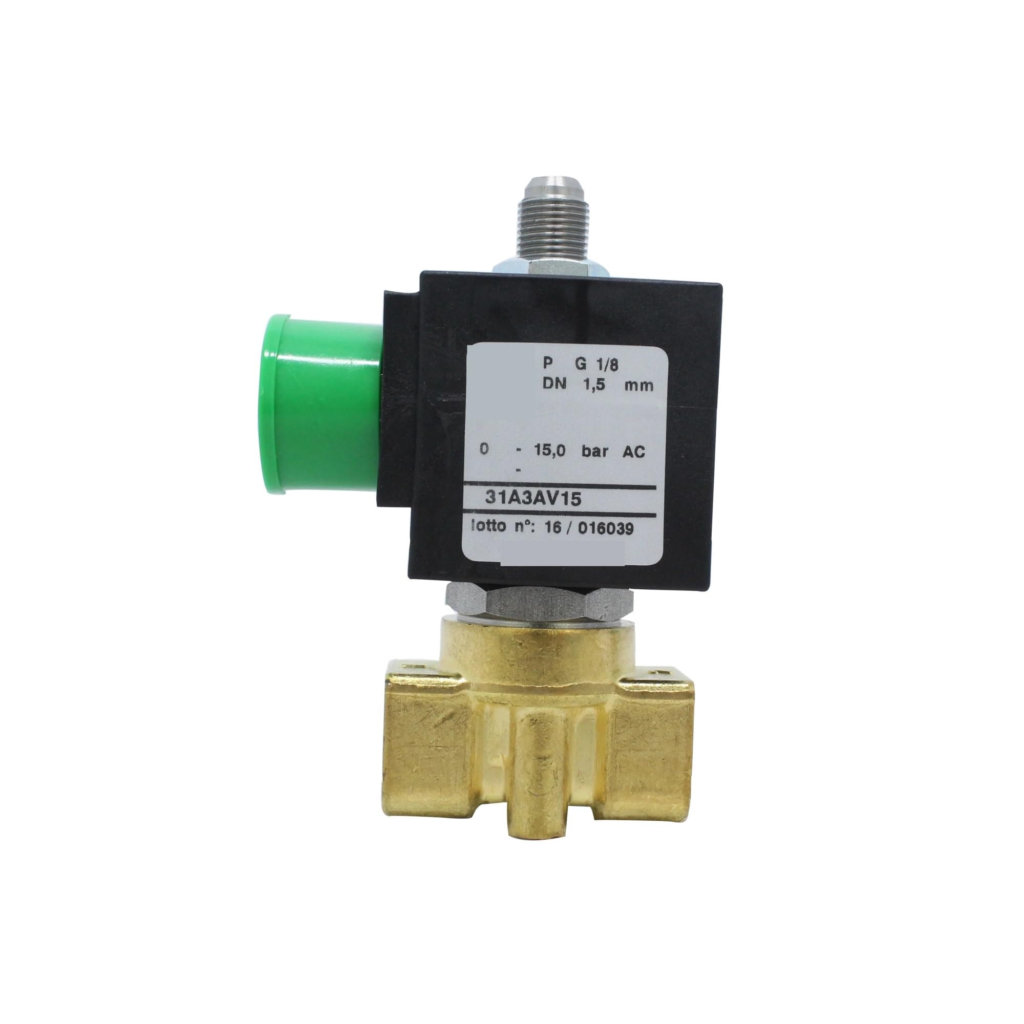 SSDXFJZR Normally Closed Three-Way Solenoid Valve 31A3AV15 Two-Position Three-Way Valve 1 Minute AC220v Coil(31A3AV15-AC220V)