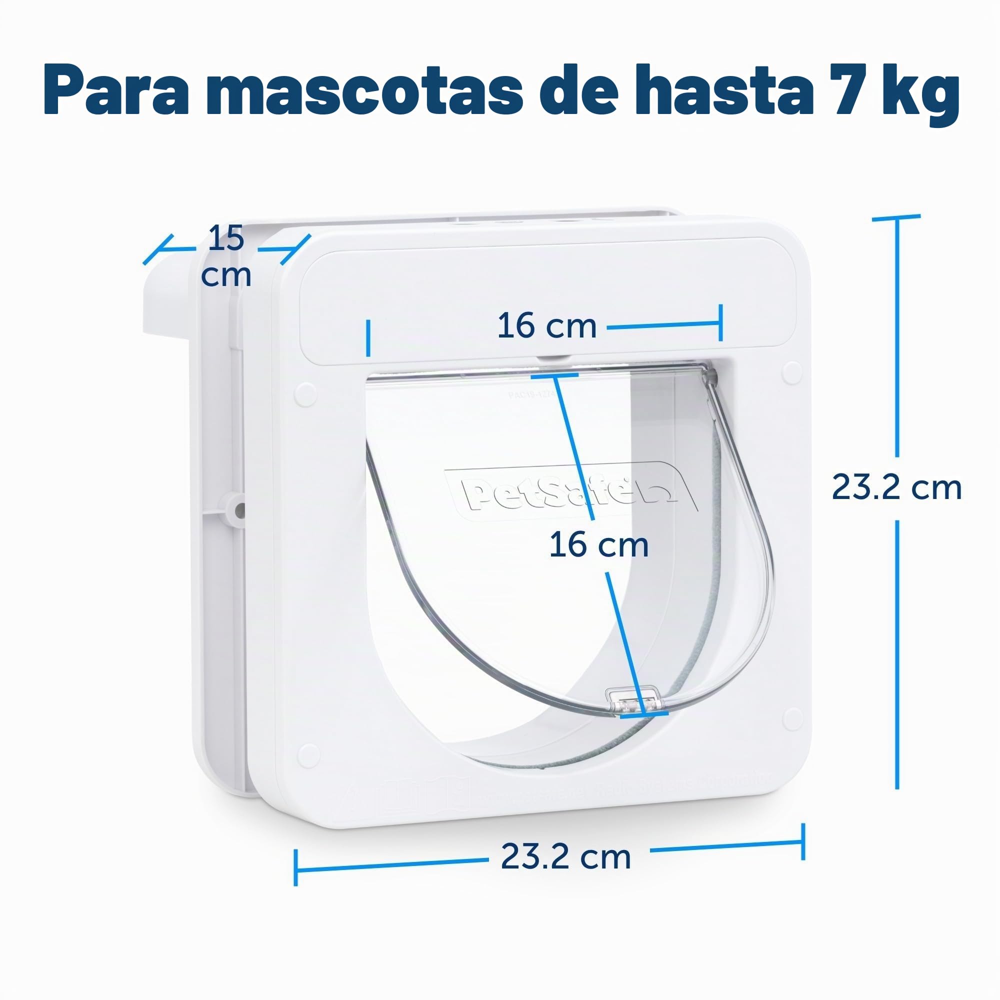 PetSafe Petporte - Gatera con Microchip, Puerta Inteligente para Gatos con Microchip, Acceso Selectivo - hasta 7kg