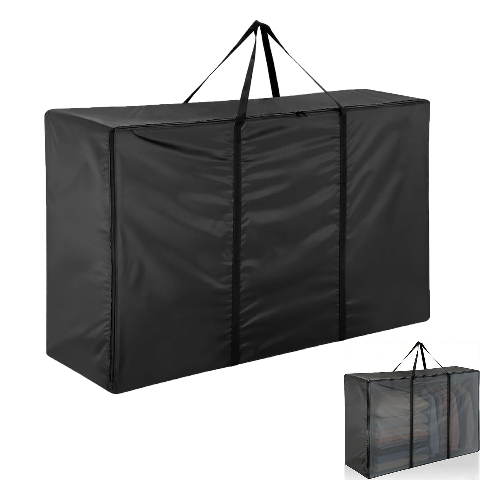 Sac de Rangement pour Coussin de Jardin,420D Oxford Tissu, Housses de Coussin d'Extérieur avec Poignée,Adaptée au Stockage de Poupées (173x76x51cm)