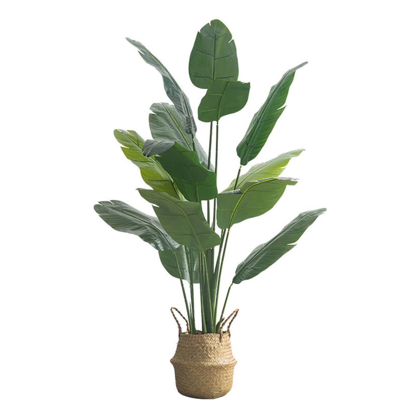 Amazon｜HGJH 観葉植物 フェイクグリーン バナナの葉 人工観葉植物 水
