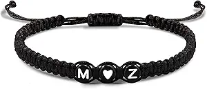 Initial Bracelets for Women Men's Bracelets Gifts for Girlfriend Boyfriend Letter Bracelets I Love You Gifts for Her Him Best Friend Birthday Gift Christmas Jewelry
