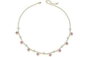Sparkling Tennis Necklace with Premium Zirconia Crystals