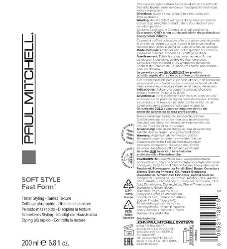 image for Paul Mitchell Fast Form Styling Cream-Gel, Reduces Drying Time For Fas