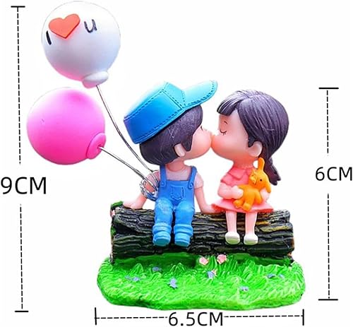 Miniatura 4 de Lindos adornos para parejas, decoraciones de tablero de automóvil de dibujos animados, decoración de automóvil, acción de caricaturas lindas para