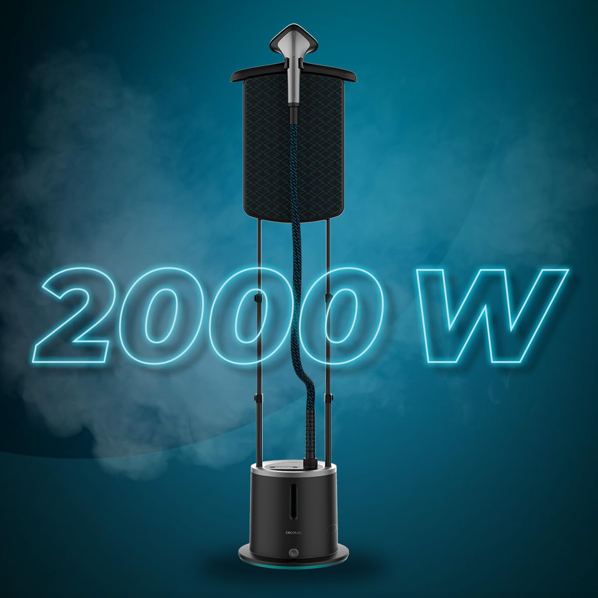 Cecotec Pionowe centrum prasujące IronHero 2000 Stacja pionowa. 2000, tabela 3-pozycyjna (25º, 90° i 180º), Ciągły strumień pary 47g/min, ogrzewanie w 35 sekund, 5 programów, zbiornik 1,7 l