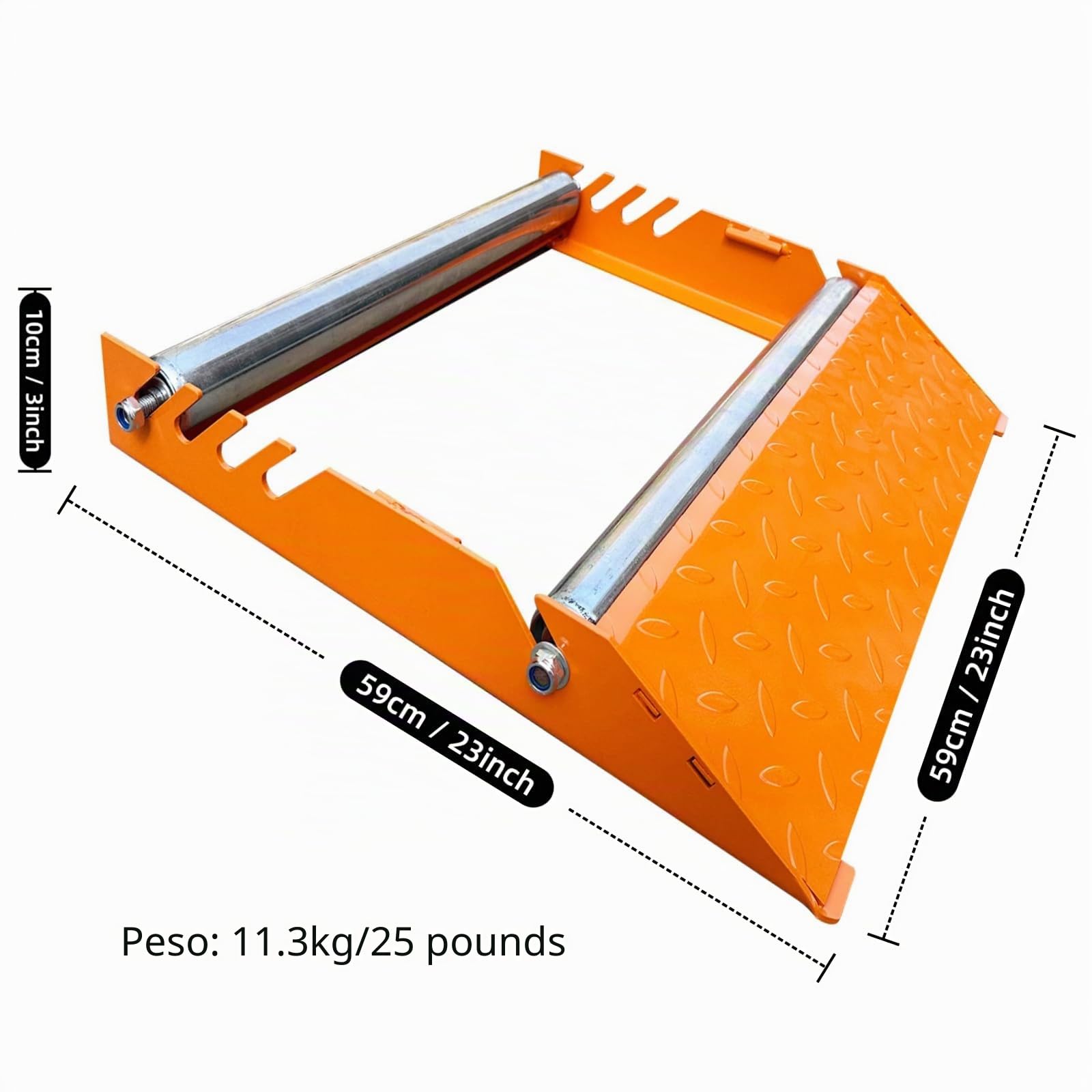 Rollo de cable para bobinas de acero compatible con desenrollador para tambores de cables, enrollador dispensador plegable monobloc Cable Drum Roller
