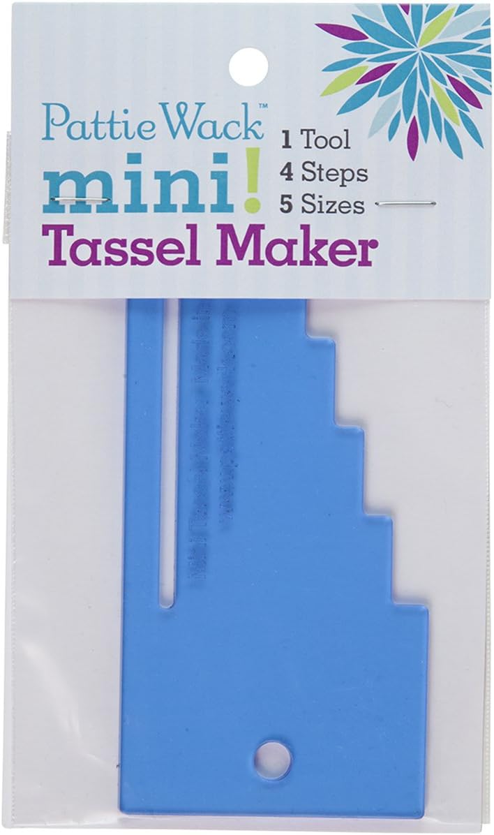 Mini Tassel Maker, Acrylic, Multicolour, 0.12x1.01x1.77 cm