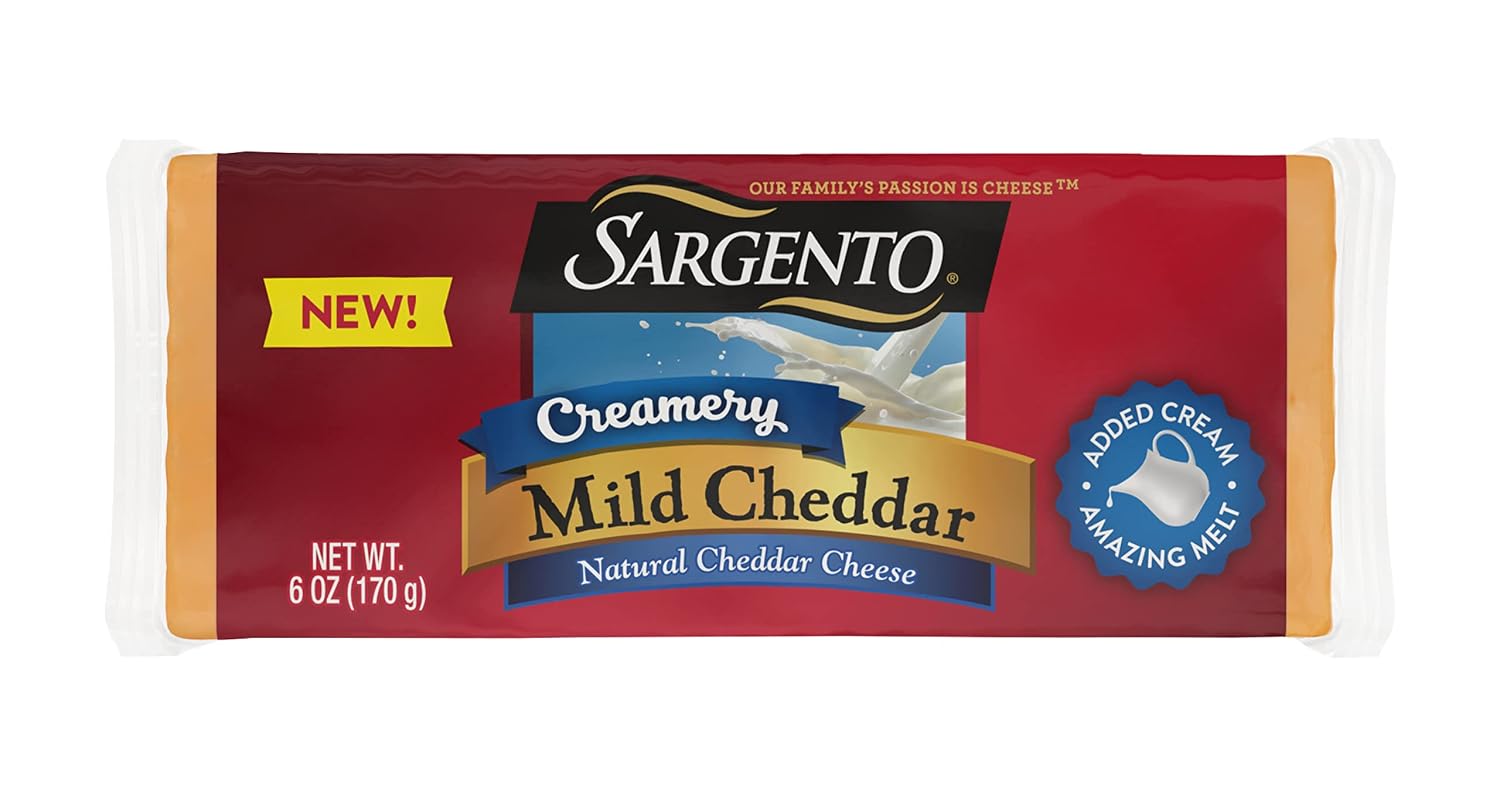 Sargento Creamery Mild Cheddar Natural Cheese, 6 oz.