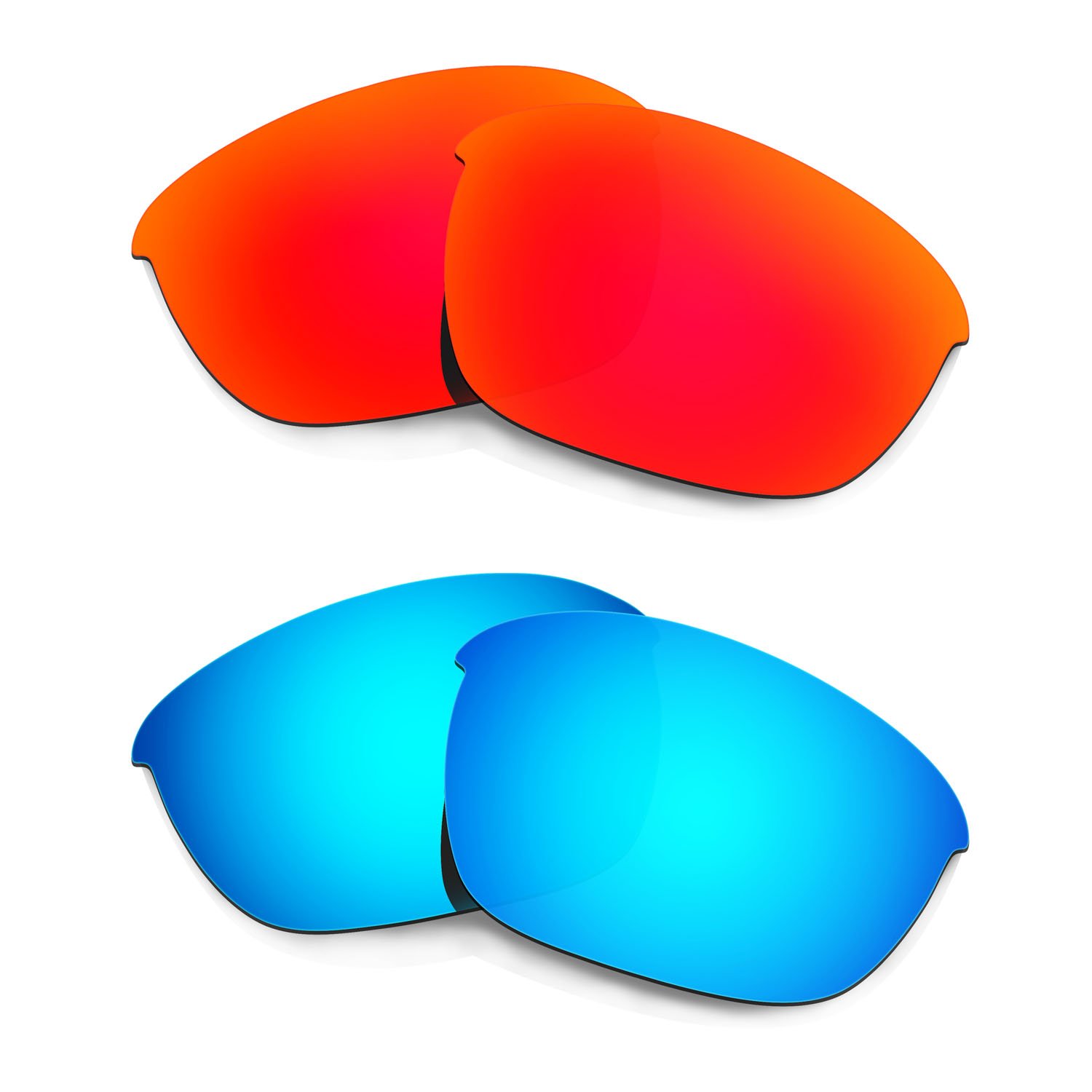 Lentes polarizadas rojas para Oakley Half Jacket 2.0 de repuesto 8