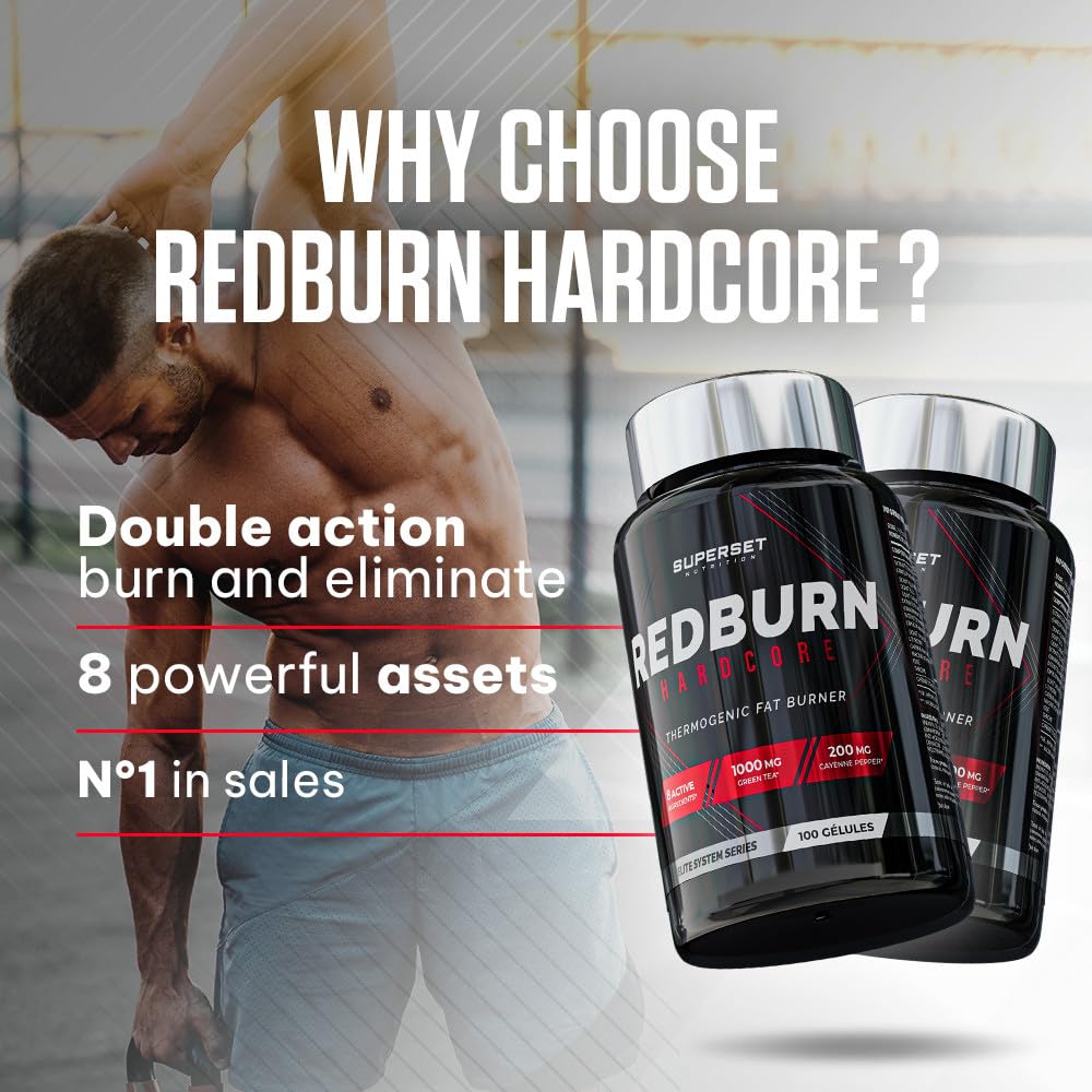 Superset Nutrition - Fettbrenner-kur – 50 Tage - Fettverbrenner - Definition und dauerhafter Verlust von Fettmasse