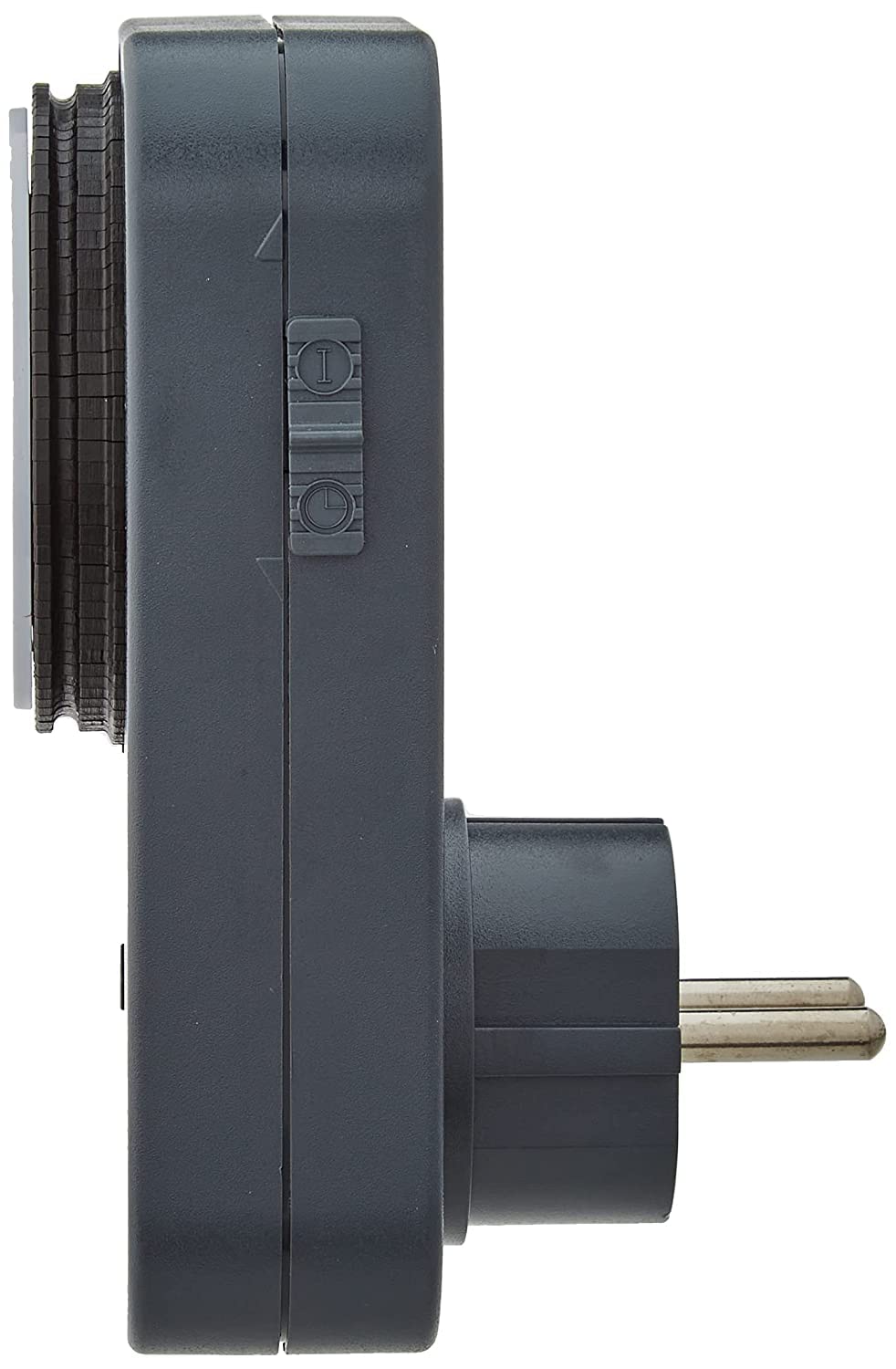 Brennenstuhl Zeitschaltuhr MZ 20, mechanische Timer-Steckdose (Tages-Zeitschaltuhr mit erh?htem Ber?hrungsschutz) grau (10)
