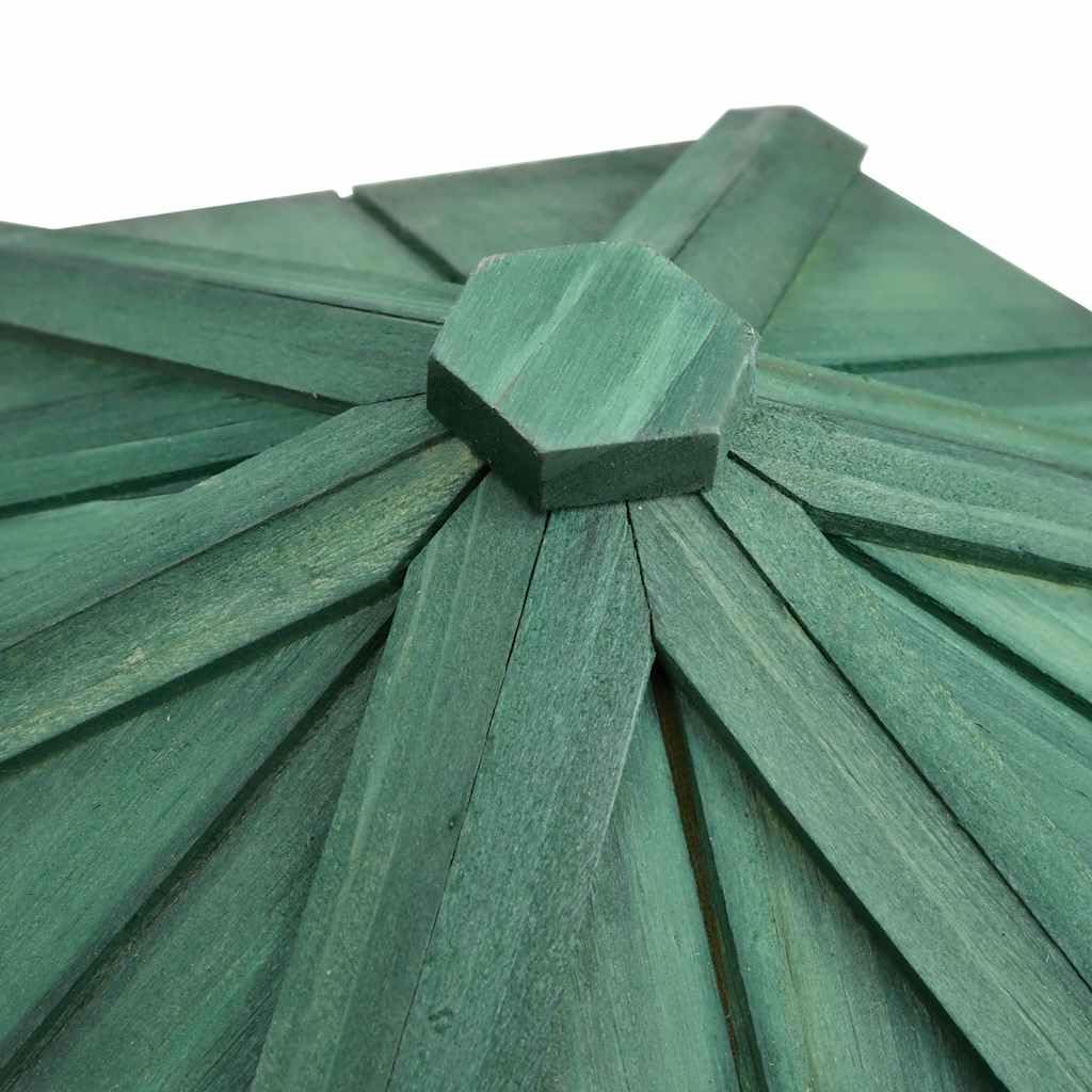Vogelfutterhaus Achteck Tanne Massivholz 33x30 cm witterungsbeständiges Futterhaus für Wildvögel Garten Balkon