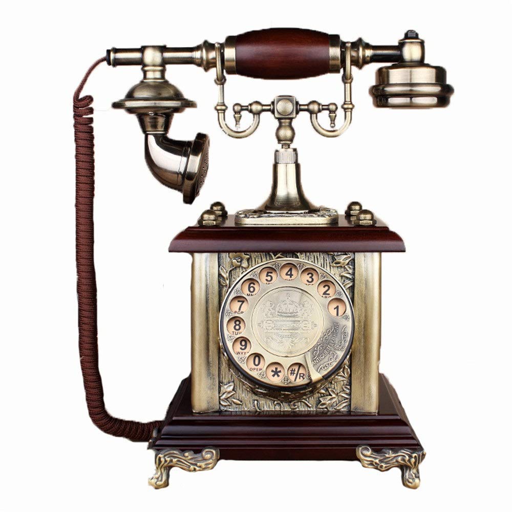 Téléphone rétro à l'ancienne, téléphone Antique européen, téléphones à Cadran Rotatif, téléphone Fixe rétro de Bureau, téléphone Filaire, téléphone Domestique à Cadran r