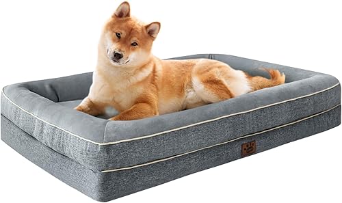 Miniatura 12 de Camas de Espuma Viscoelástica Impermeables para Perros Extra Grandes Camas Ortopédicas Antideslizantes para Perros Lavables Sofá Cama para Mascotas