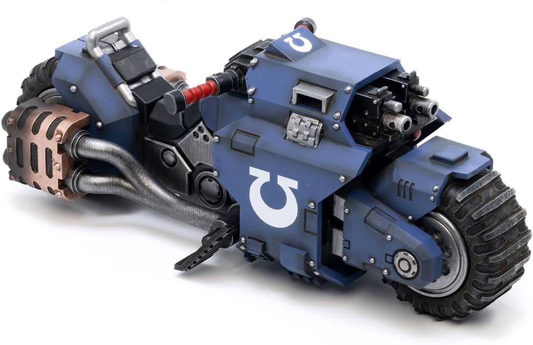 JOYTOY Warhammer 40K 1/18 Action Figures, Space Marines Ultramarines Outriders Perfect for Collectors & Decor, Ideal Gift for Birthdays, Christmas, Character Figure - JT2832