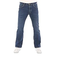 Lee Jeans da Uomo Bootcut Denver Pantaloni Blu Jeans Uomo Cotone Stretch Denim Blu