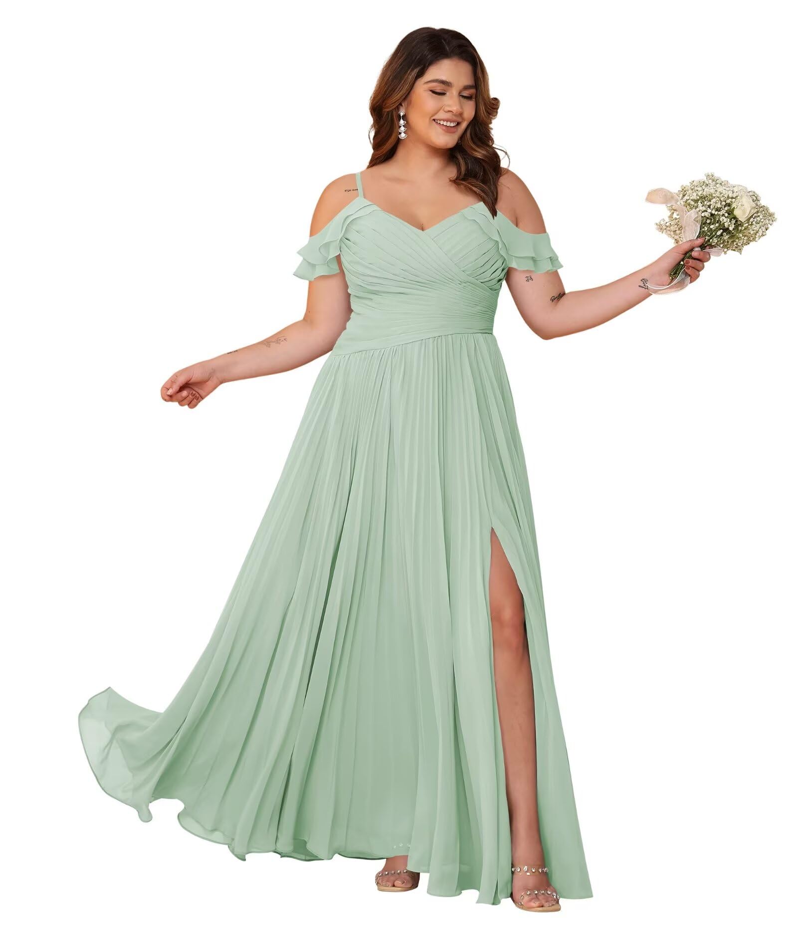 miao duo bridesmaid dresses Amazon.com: Miao Duo Women's Cold Shoulder Satin Bridesmaid Dresses Long Ruched Mermaid Formal Dresses with Slit YZTS120 : Clothing, Shoes & Jewelry