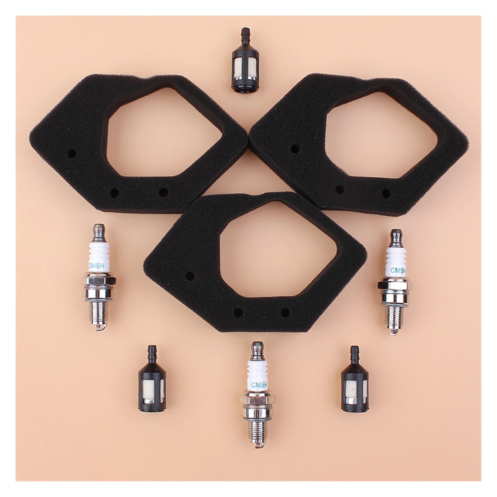 Filtros de Combustible de Filtro de Aire Kit de bujía for la bujía for GX25 GX25N GX25NT GX25T Mini Motor de Motor pequeño HHT25S Piezas de Cortador de Cepillo