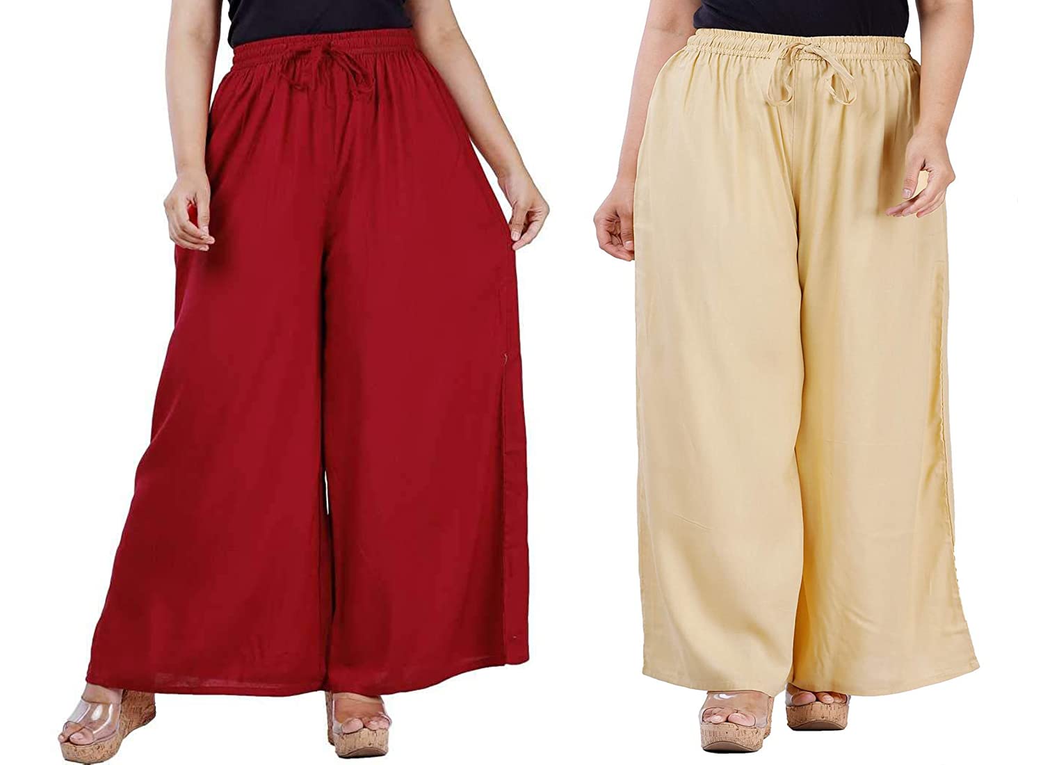 Vanya Plus Size Palazzo Trousers for Women (2XL,3XL, 4XL and 5XL)-picture-38