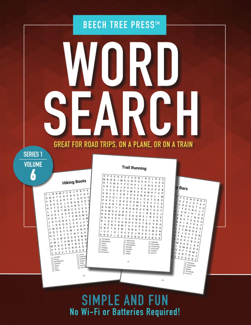 Word Search Puzzle Book for Adults – 100 Word Search Puzzles | Series 1 Volume 6 | Games for Relaxation | Beech Tree Press: The Perfect Screen-Free ... for Road Trips, Flights, and Quiet Moments