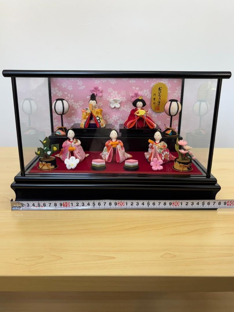 雛人形 コンパクト ひな人形 雛 ケース飾り 親王飾り 清玉作 芥子親王
