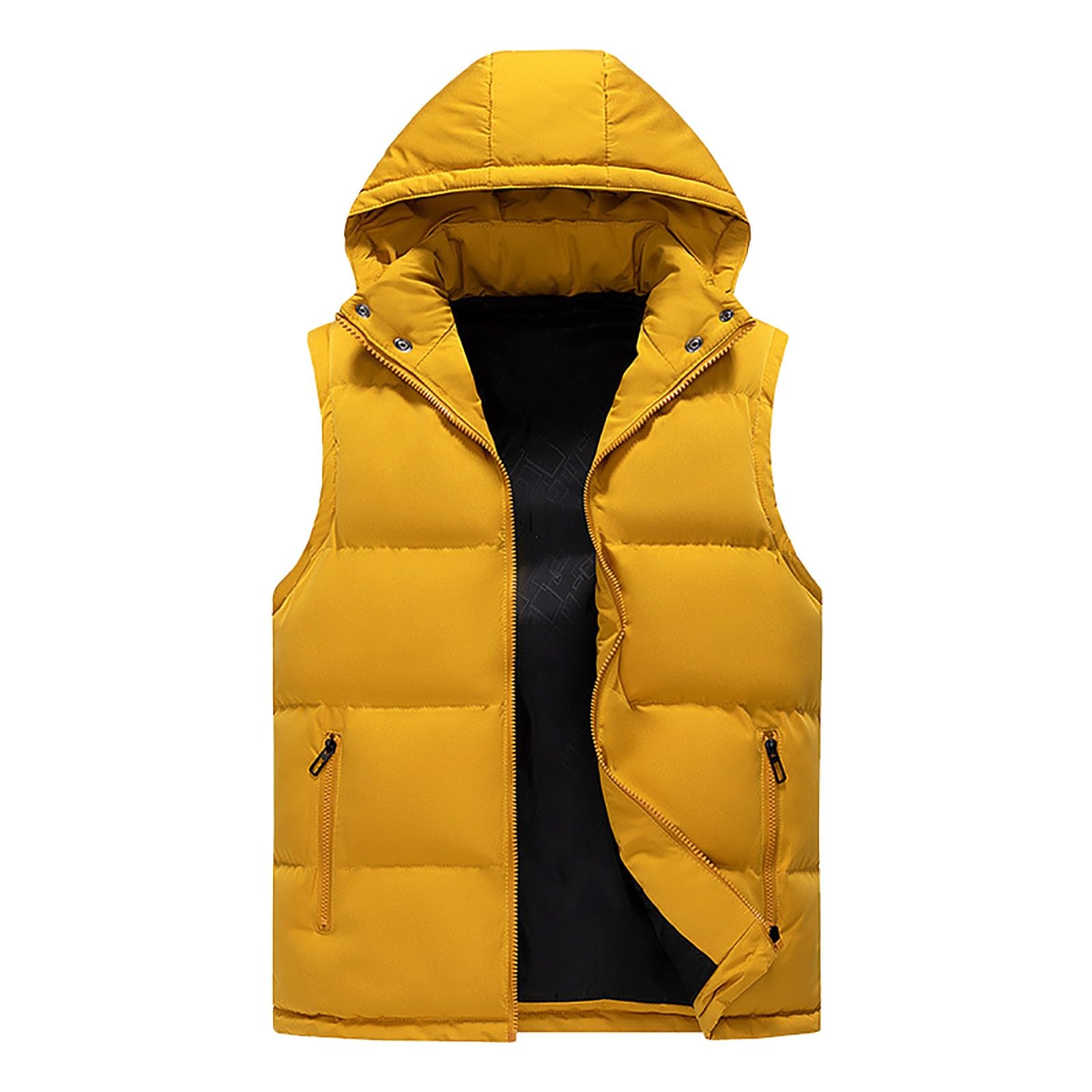 DeaAmyGline Doudoune Sans Manches Homme à Capuche – Ultra Légère, Chaude Et Coupe-Vent, Gilet Matelassé Idéal Hiver