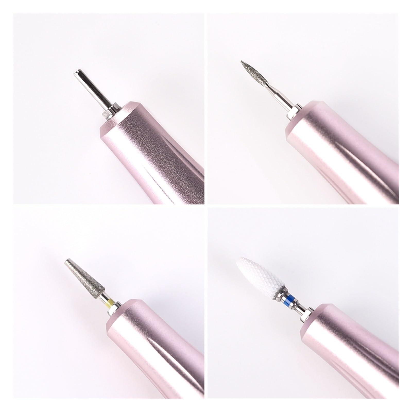 Torno para Uñas, Máquina de manicura de 35000RPM, Kit de taladro eléctrico for uñas, manicura portátil con fresa de pantalla LCD, pluma pulidora de Gel for uñas