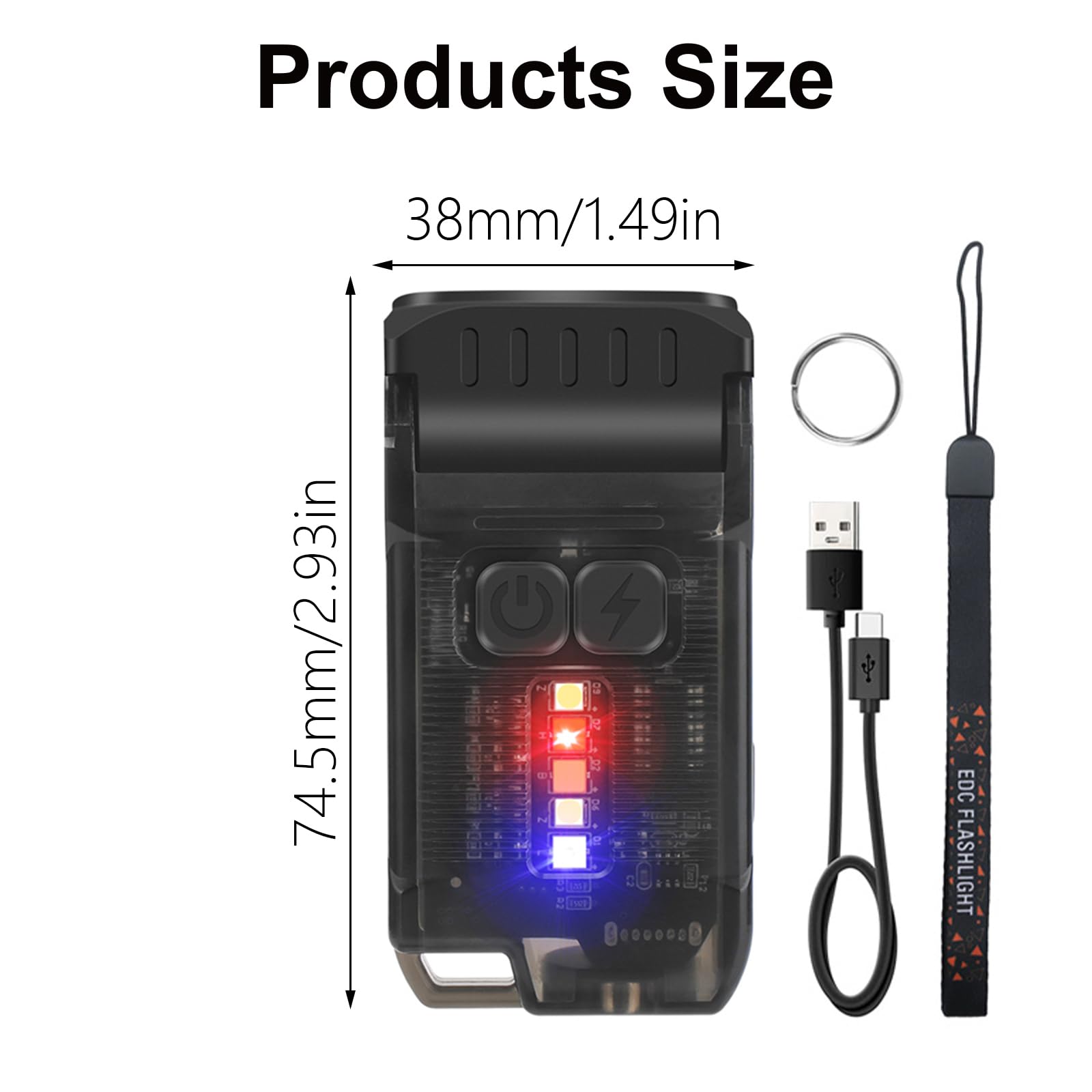 Torcia a LED Torcia Piccola Clip Cappello Torcia Torcia Campeggio Tasca Torcia Impermeabile Torcia Outdoor Torcia