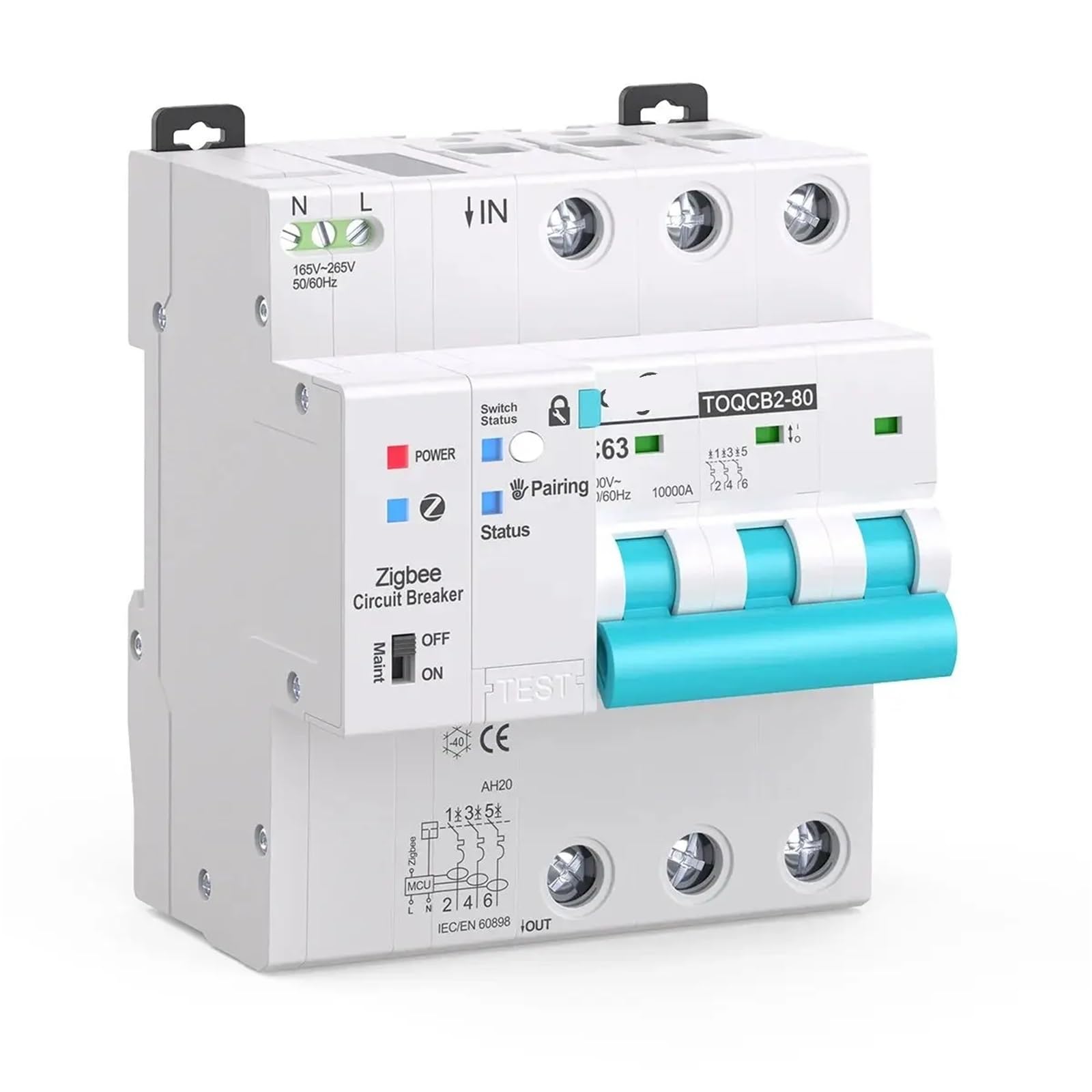 Compatible con el disyuntor inteligente Tuya Zigbee