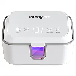 MOMYEASY Aquecedor de lenços umedecidos para bebês, aquecedor de lenços umedecidos para bebês, aquecedor de fraldas com visor de temperatura e luz noturna
