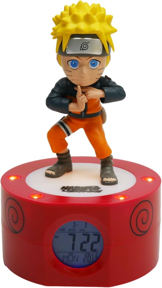 Amazon.co.jp: TEKNOFUN ナルト夜光目覚まし時計 ブラック オレンジ Amazon.co.jp: TEKNOFUN ナルト夜光目覚まし時計 ブラック オレンジ