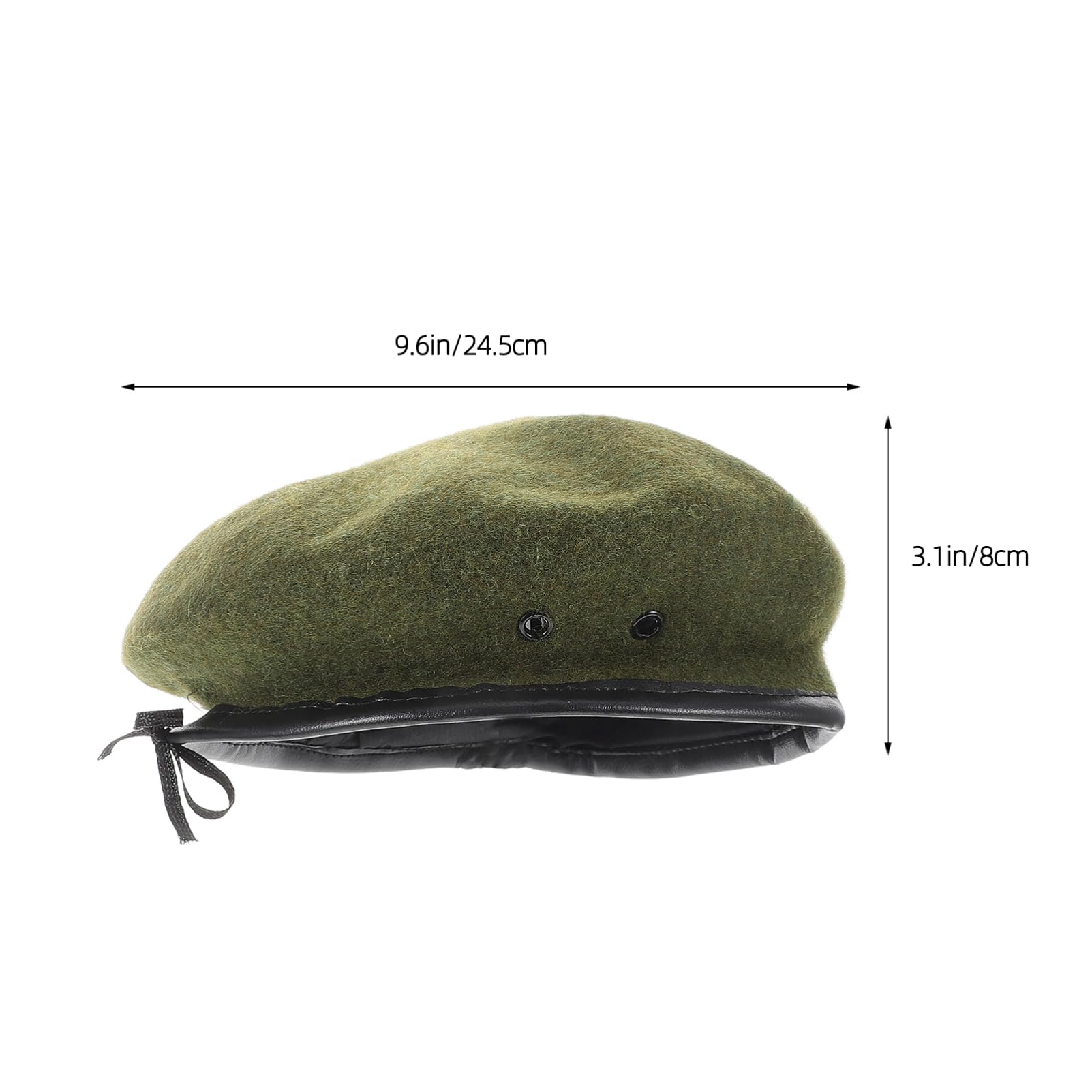 Beavorty Classic European Style Beret Warm Cozy Beanie Cap French Beret Hat Hunting Hat for Men Women Olive Green