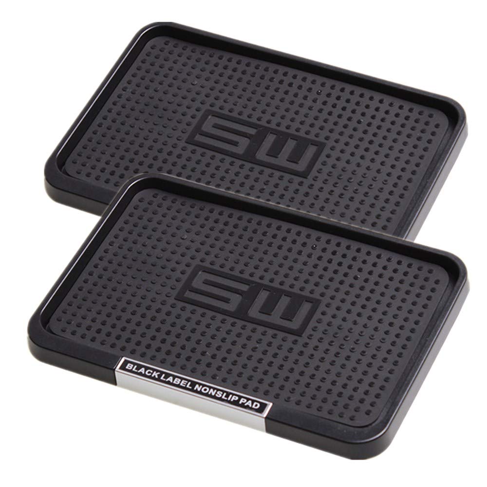 2PCS Car Dashboard Mat Anti Slip Car Dash Washable Vehicle Pad Mat for Coin Key Sunglasses Perfume Phone
