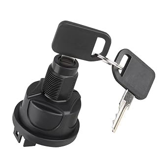 WMPHE Rotary Ignition Switch with Keys Replacement for AUC15805 AUC13979 UC10104 TCA26088 TCA24615 Compatible with John Deere XUV550 S4 GT225 GX325 LX255 Z945M 661R X465 Quik-Trak ZTrak Greensmower