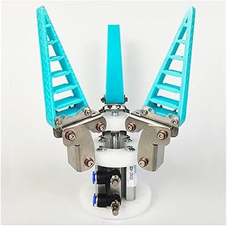 Robot Arm Kit Fin-Ray Effect Mechanical Claw, Bionic Flexible Manipulator Soft Robot Arm Finger Gripper Fixture, Industrial Big Load Robotic Arm (Color : 3 finger pneumatic, Size : Robot Arm)