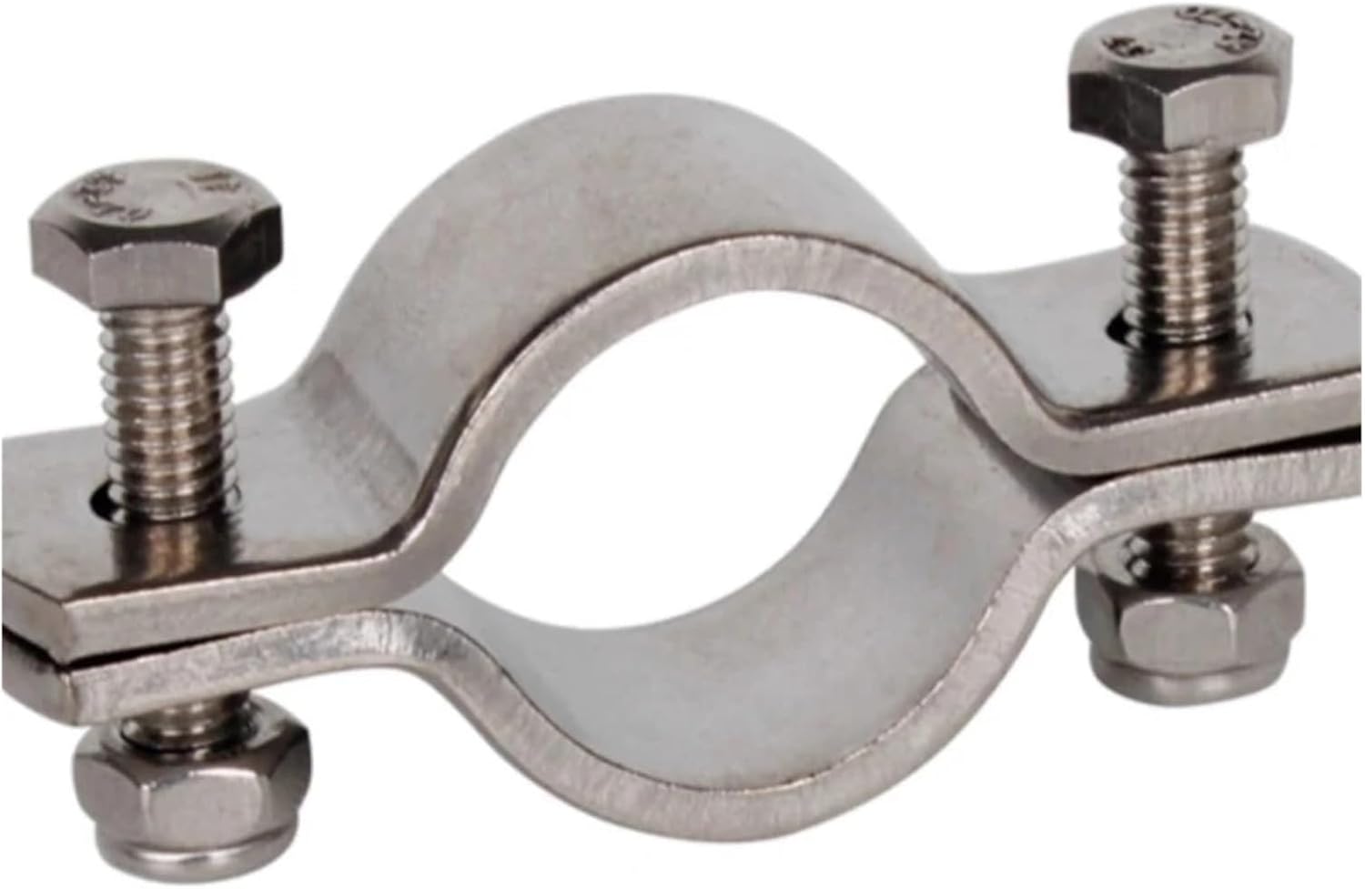 Ceiling Mount Pipe Support 1Pcs with Blue Case 12-108mm Tube 304 Stainless Steel Pipe Hanger Bracket Clamp Suppoert Clip(White,76mm)