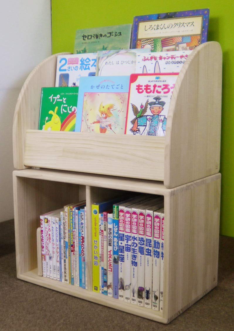 Amazon.co.jp: 木遊舎(MOKUYUSYA) 絵本棚【完成品】天然木製パイン材