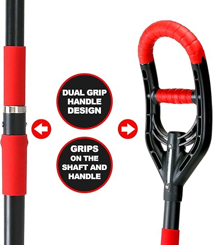 Miniatura 4 de Roamwild Multi-Digger Garden Long Spade 49  Pala de cabeza de flecha de excavación de fibra de vidrio reforzada ligera con tecnología única de doble