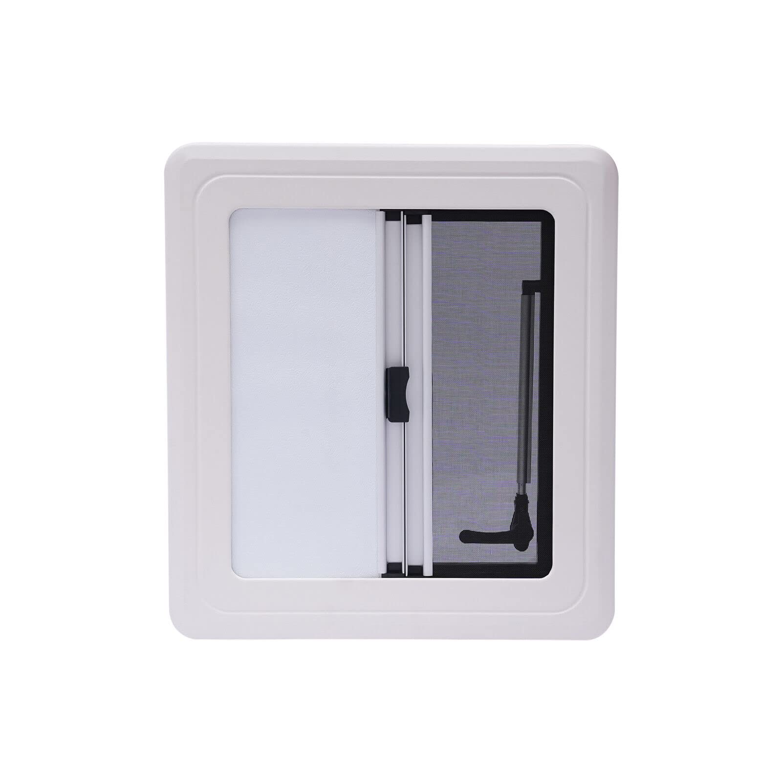 Ventana desplegable lateral, 45x50cm/90x50cm Ventana para autocaravana RV Ventana abatible externa con botón de presión para RV Caravana Camper Casa móvil con motor (45 x 50 cm)