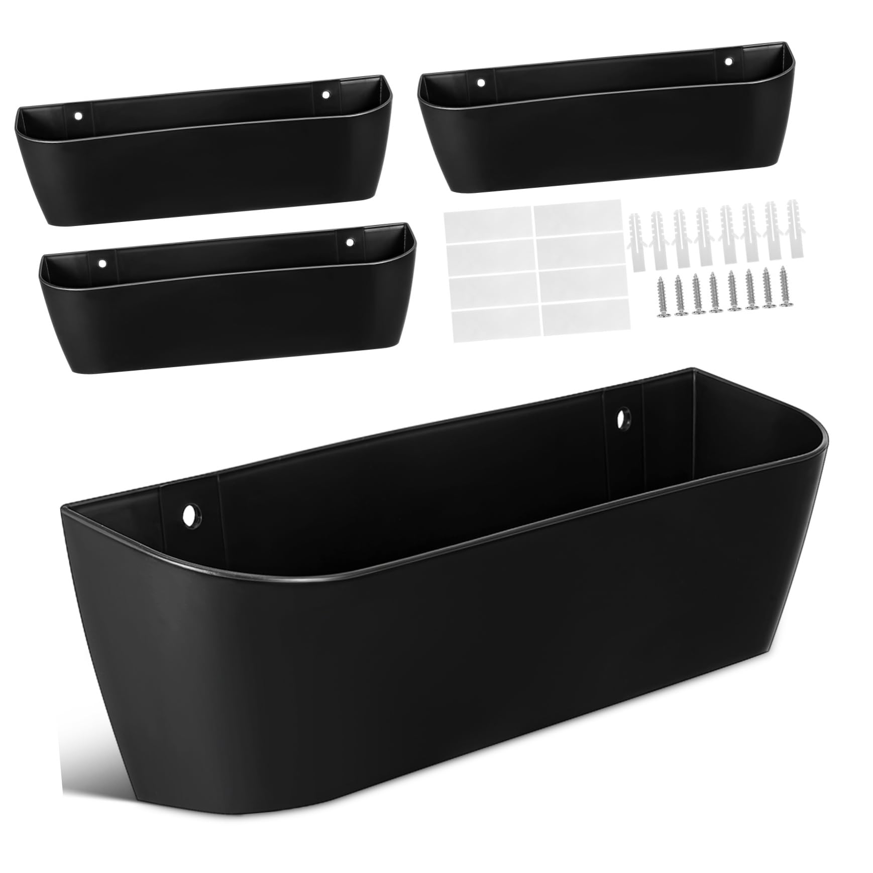 DECHOUS 4Pcs Wall Mounted Shoe Rack Organizer Space Saving Sandals Storage for Entryway Stylish and Sturdy Design Easy Installation for Small Spaces Efficient Wardrobe Organization