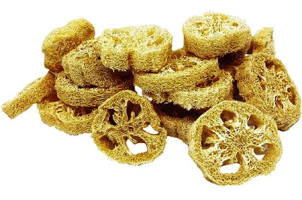 || LOOFAH (Natural Sponge) CUTS/SLICES (Round Shape) - for making Designer/Artistic/DIY/Hand-Made loofah embedded bath SOAPS || 2”-2½” dia. X ¾”-⅞” thk. || 24 pcs.-image-19