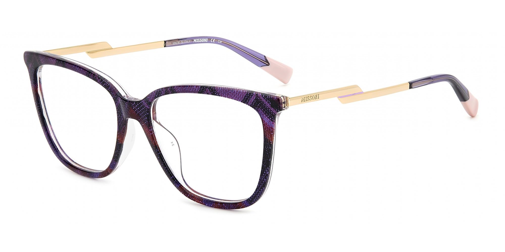 Missoni Women's Pattern Pink Violet Mis 0125/G 53/16/145 Woman Eyewear Frame