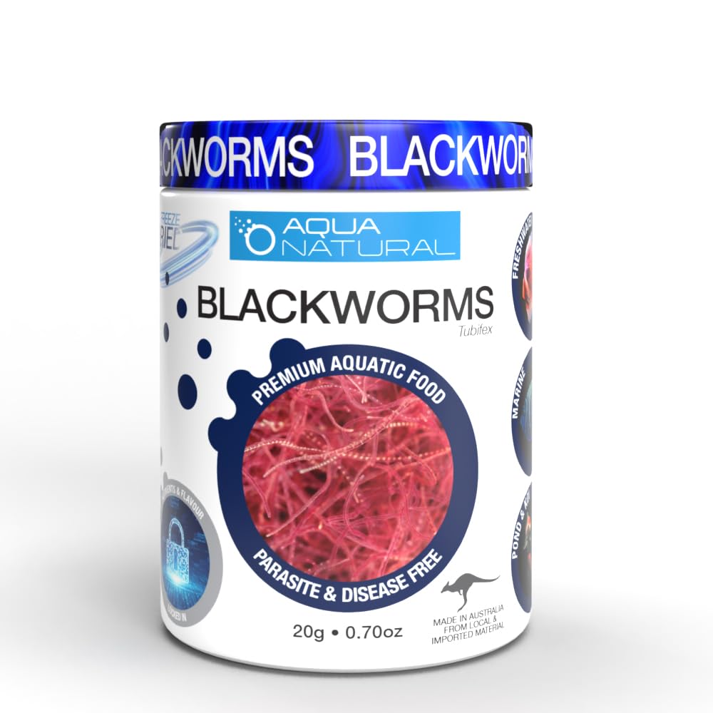 Aqua Natural Freeze Dried Tubifex Worms 0.4oz Fish Food