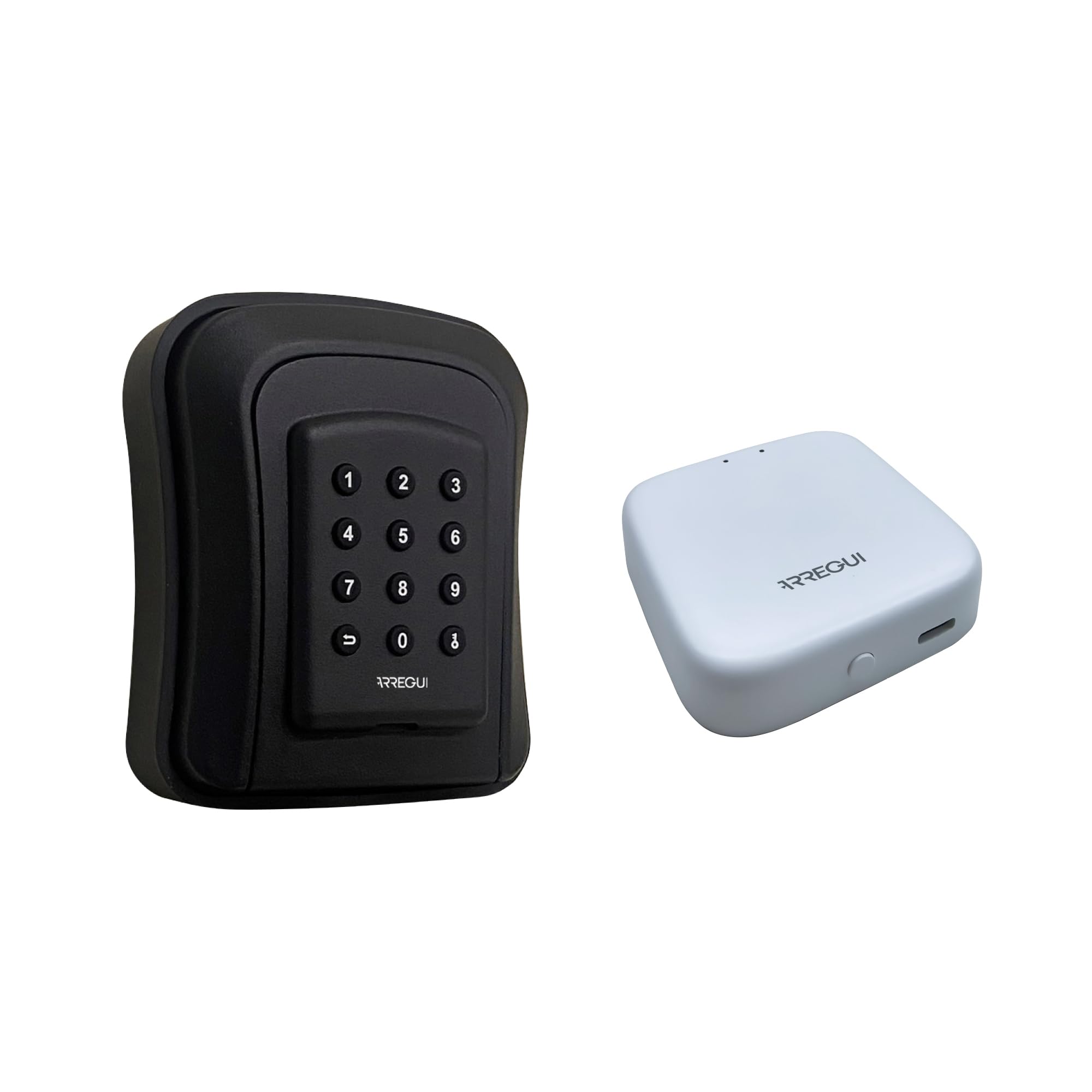 ARREGUI Access SEG016N + Bridge Coffre-Fort pour clés avec Ouverture Via App ou Code par Clavier | Coffre-Fort pour clés extérieur | Garde-clés Mural idéal Airbnb et Appartements touristiques