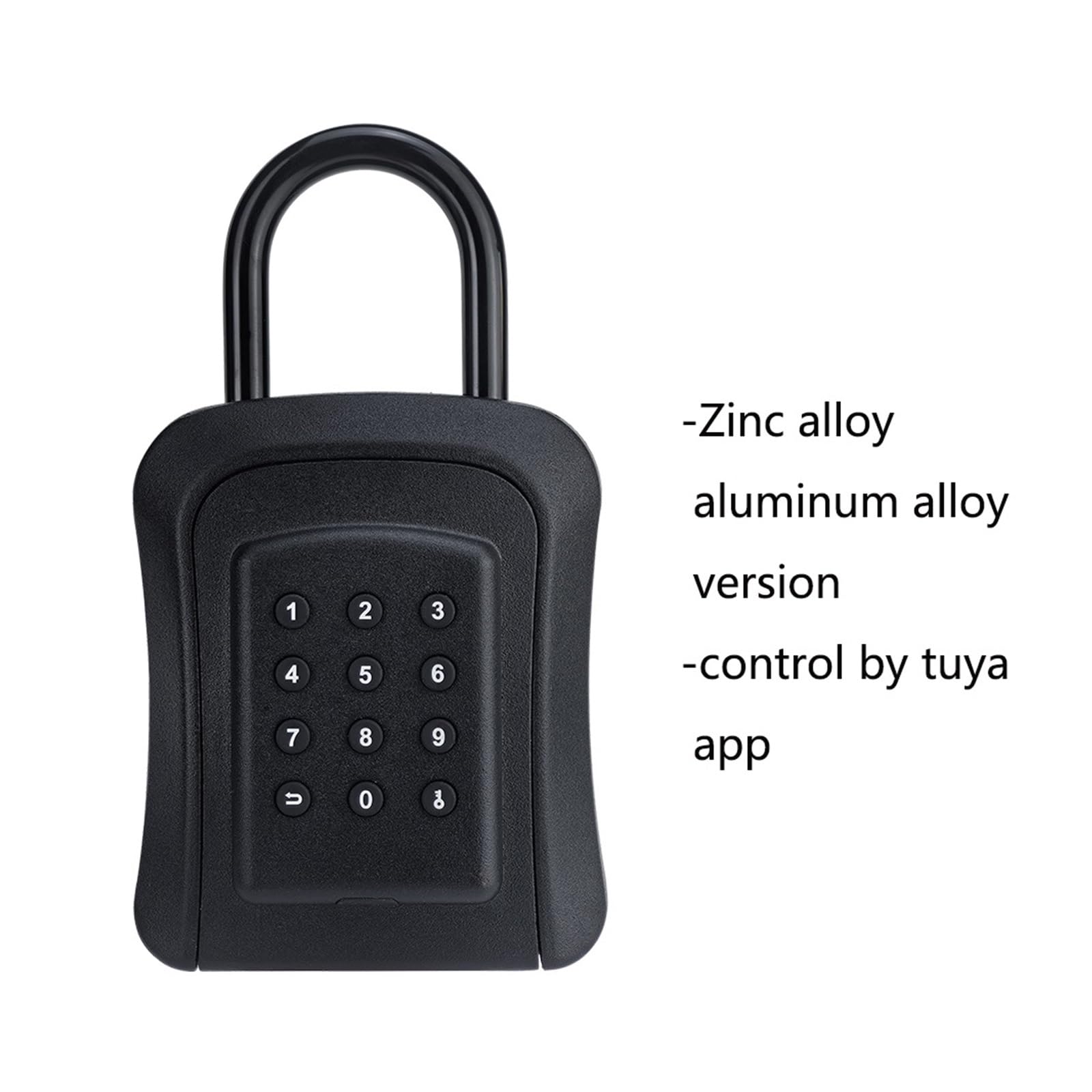 Boite a Clefs Securisee Exterieur, Boîte de verrouillage de stockage de clé intelligente IPX5 étanche mot de passe dynamique clé coffres-forts boîte en alliage Bluetooth télécommande coffre-fort ,Coff