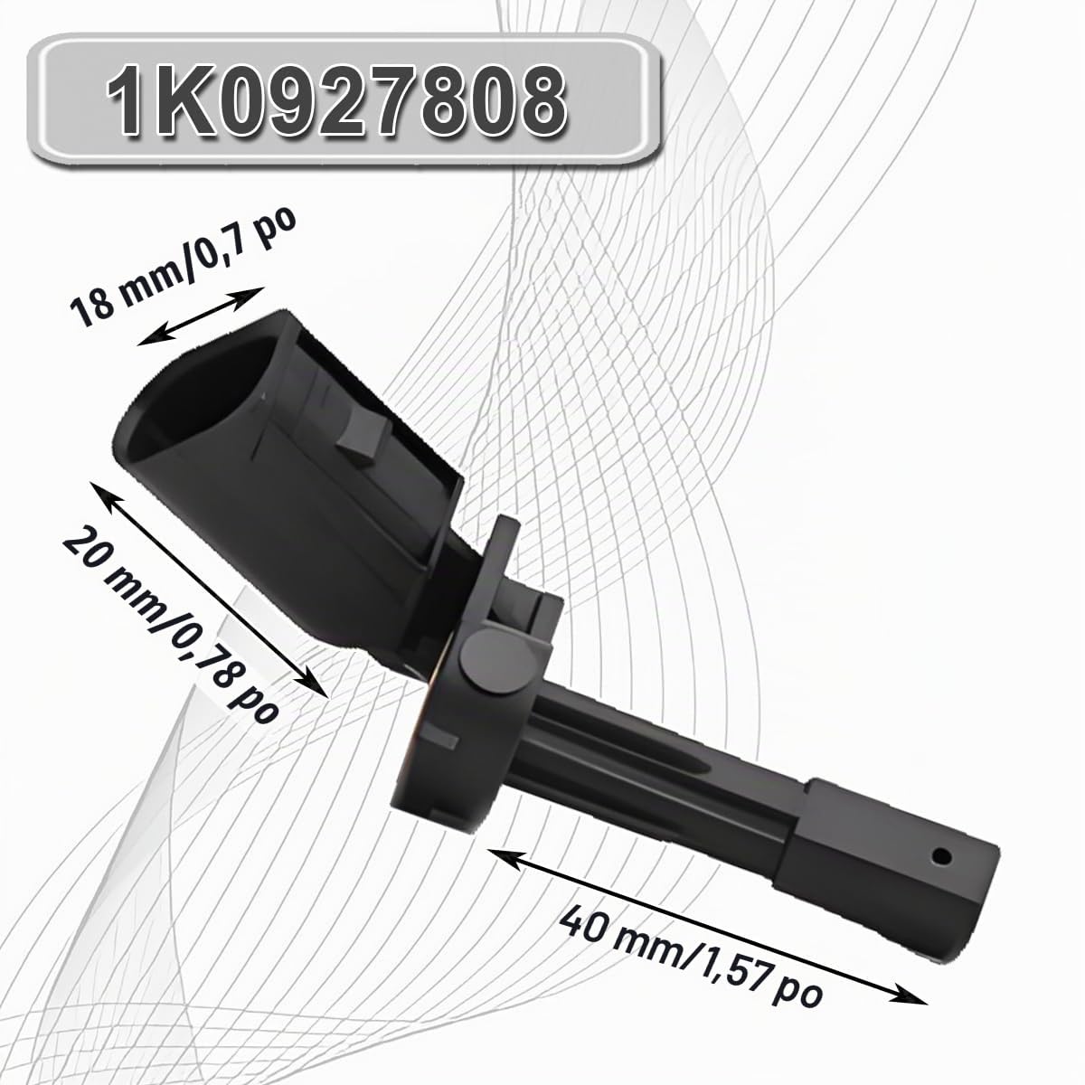 ZAMDOE Capteur de Vitesse de Roue ABS pour VW Golf Jetta Passat Touran Tiguan Avant arrière Gauche Droite pour Audi A3 TT pour Porsche Carrera GT pour Seat 1K0927807 1K0927808 7H0927803 7H0927804